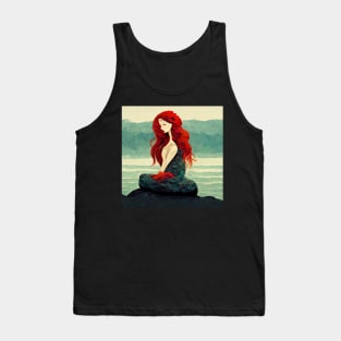 Mermaid on a rock. Tank Top